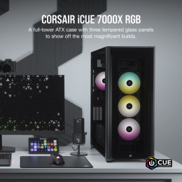 Корпус Corsair iCUE 7000X RGB Tempered Glass Black (CC-9011226-WW) фото 2