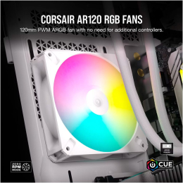 Кулер для корпуса Corsair iCUE AR120 Digital RGB 120mm PWM Fan - White (CO-9050168-WW) фото 2