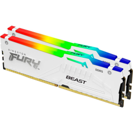 Модуль памяти для компьютера DDR 64GB (2x32GB) 5200 MHz FURY Beast White RGB Kingston Fury (ex.Hyper фото 2