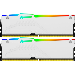 Модуль памяти для компьютера DDR 64GB (2x32GB) 6000 MHz FURY Beast White RGB Kingston Fury (ex.Hyper фото 2