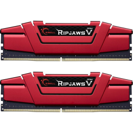 Модуль памяти для компьютера DDR4 16GB (2x8GB) 2666 MHz Ripjaws V Red G.Skill (F4-2666C19D-16GVR) фото 1