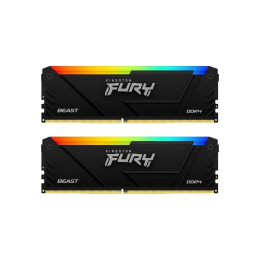 Модуль памяти для компьютера DDR4 16GB (2x8GB) 3200 MHz Beast RGB Kingston Fury (ex.HyperX) (KF432C1 фото 1
