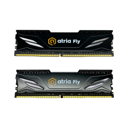 Модуль памяти для компьютера DDR4 16GB (2x8GB) 3200 MHz Fly Black ATRIA (UAT43200CL18BK2/16) фото 1