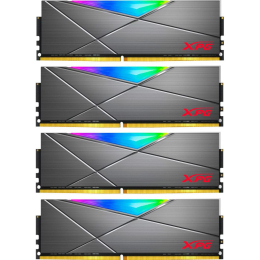 Модуль памяти для компьютера DDR4 64GB (4x16GB) 3600 MHz XPG Spectrix D50 RGB Tungsten ADATA (AX4U36 фото 1