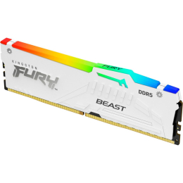 Модуль памяти для компьютера DDR5 16GB 5200 MHz FURY Beast White RGB Kingston Fury (ex.HyperX) (KF55 фото 2