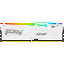 Модуль памяти для компьютера DDR5 16GB 5600 MHz FURY Beast White RGB Kingston Fury (ex.HyperX) (KF55