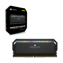 Модуль памяти для компьютера DDR5 32GB (2x16GB) 6000 MHz Dominator Platinum RGB Black Corsair (CMT32 фото 2
