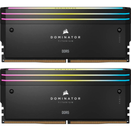 Модуль памяти для компьютера DDR5 32GB (2x16GB) 6000 MHz Dominator Titanium RGB Corsair (CMP32GX5M2B фото 1