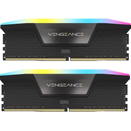 Модуль памяти для компьютера DDR5 32GB (2x16GB) 6000 MHz Vengeance RGB Black Corsair (CMH32GX5M2B600 фото 1