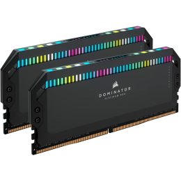 Модуль памяти для компьютера DDR5 32GB (2x16GB) 6200 MHz Dominator Platinum RGB Black Corsair (CMT32 фото 2