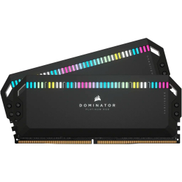 Модуль памяти для компьютера DDR5 32GB (2x16GB) 7200 MHz Dominator Platinum RGB Black Corsair (CMT32 фото 2