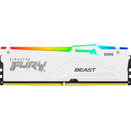 Модуль пам'яті для комп'ютера DDR5 32GB 5600MHz Beast White RGB Kingston Fury (ex. HyperX) (KF556C36B фото 1