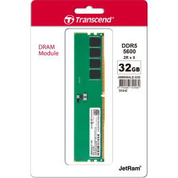Модуль пам'яті для комп'ютера DDR5 32GB 5600MHz JetRam Transcend (JM5600ALE-32G) фото 2