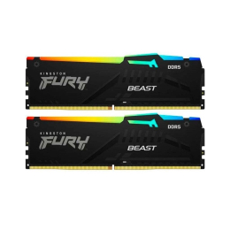 Модуль памяти для компьютера DDR5 64GB (2x32GB) 5200 MHz Beast RGB Kingston Fury (ex.HyperX) (KF552C фото 1