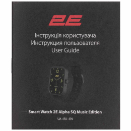 Смарт-часы 2E Alpha SQ Music Edition 46mm Black (2E-CWW40BK) фото 2