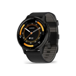 Смарт-часы Garmin Venu 3, Black + Slate, Leather, GPS (010-02784-52) фото 1