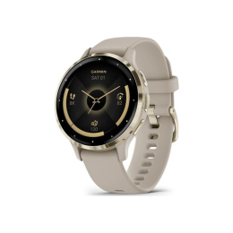 Смарт-часы Garmin Venu 3S, French Gray + Soft Gold, GPS (010-02785-02) фото 1