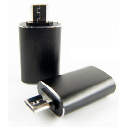 Переходник OTG USB - Micro-USB black Dengos (ADP-017) фото 1