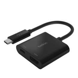 Переходник USB-C - HDMI 60W PD, black Belkin (AVC002BTBK) фото 1