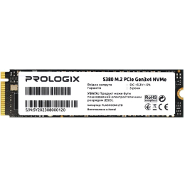 Накопичувач SSD M.2 2280 512GB Prologix (PRO512GS380) фото 1