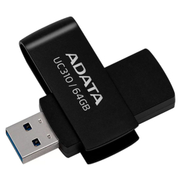 USB флеш накопитель ADATA 64GB UC310 Black USB 3.0 (UC310-64G-RBK) фото 1