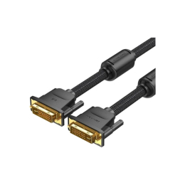 Кабель мультимедийный DVI to DVI 24+1pin 3.0m 2K 60Hz ferrite Vention (EAEBI) фото 1