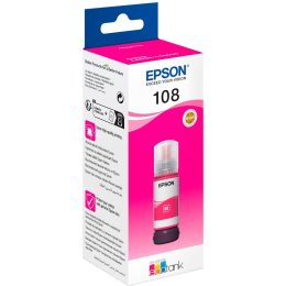 Контейнер із чорнилом Epson 108 EcoTank L8050/L18050 magenta (C13T09C34A) фото 1