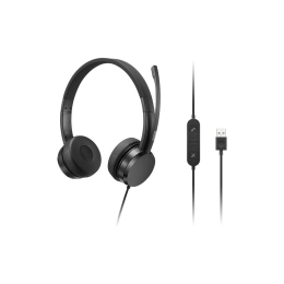 Наушники Lenovo USB-A Wired Stereo On-Ear Black (4XD1K18260) фото 1